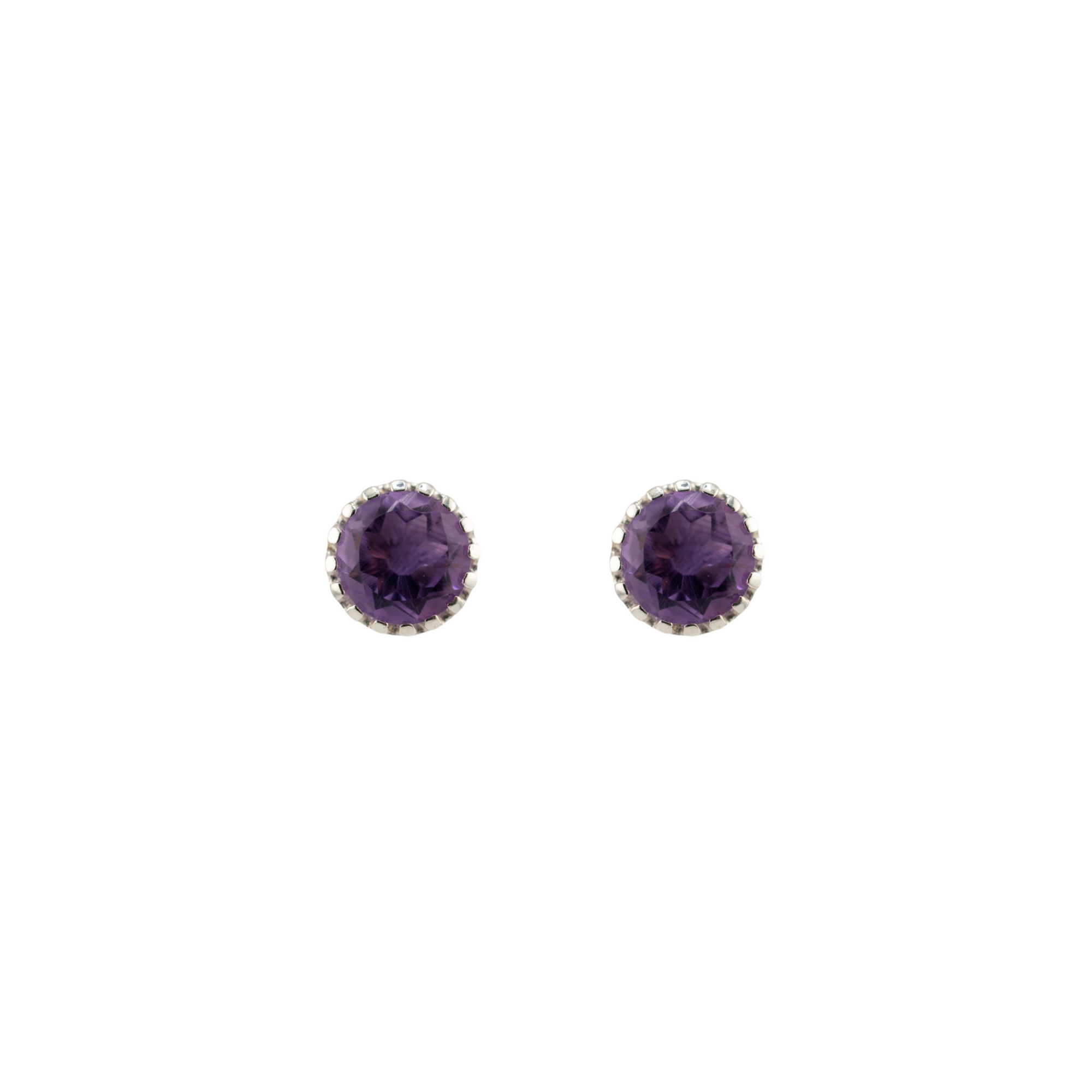 Saulora amethyst stud earrings