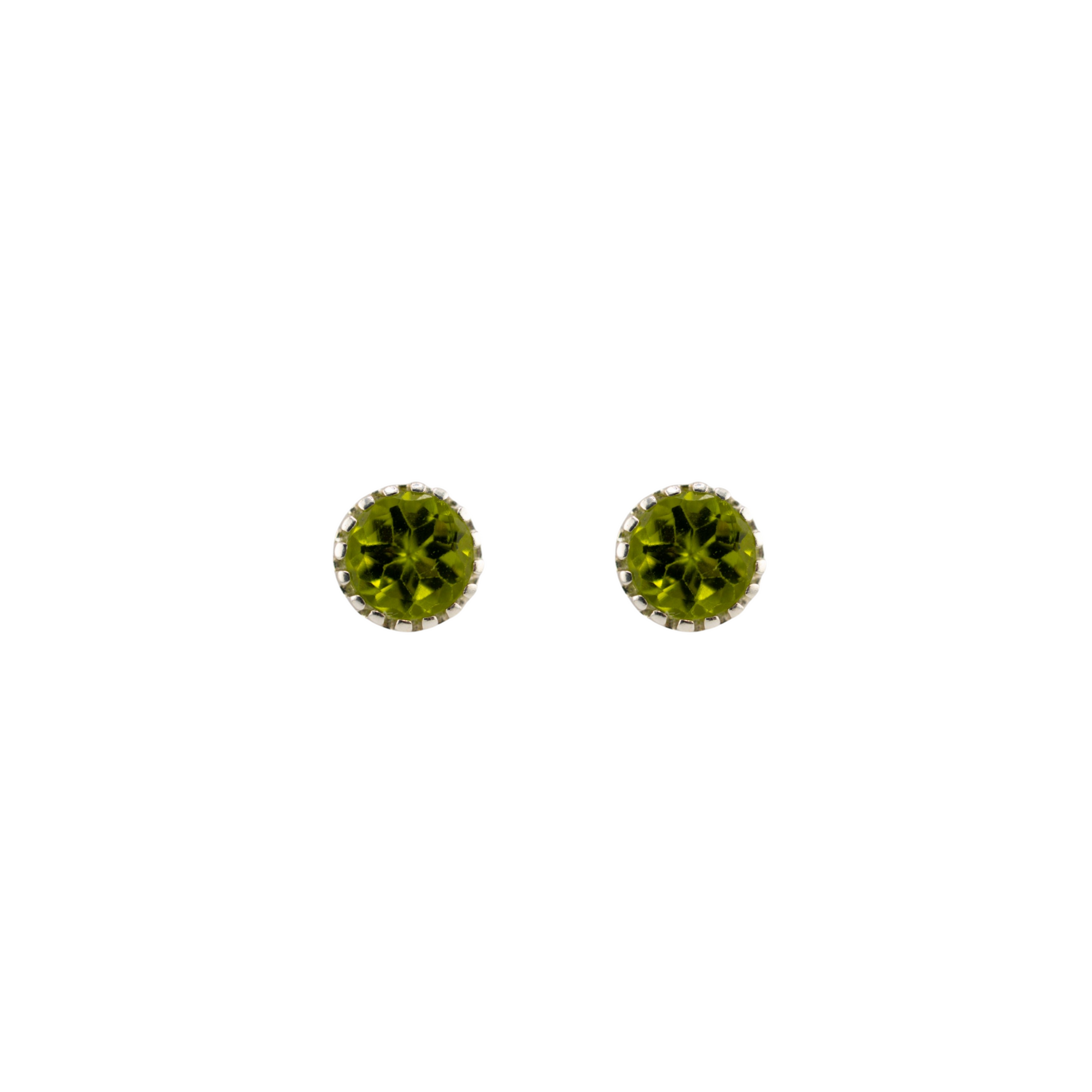 Saulora peridot stud earrings