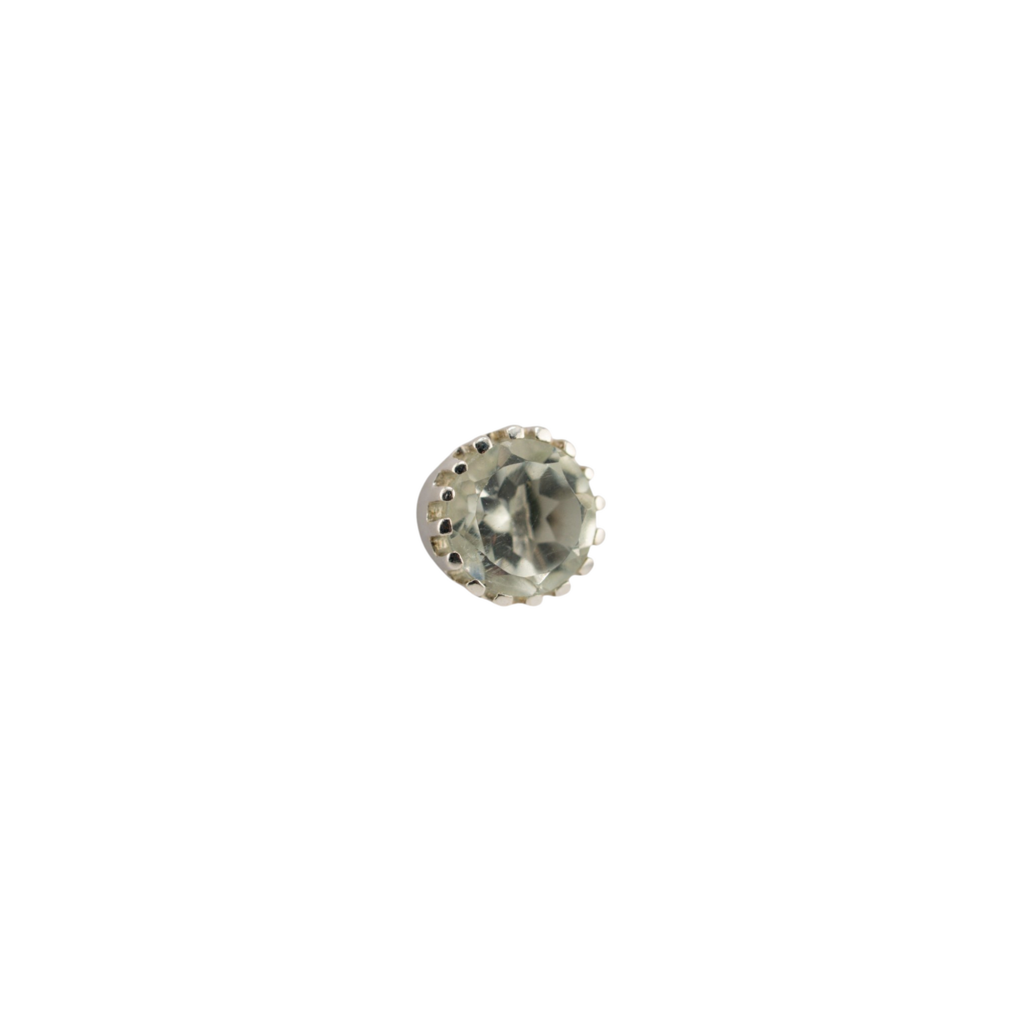 Saulora green amethyst stud earrings