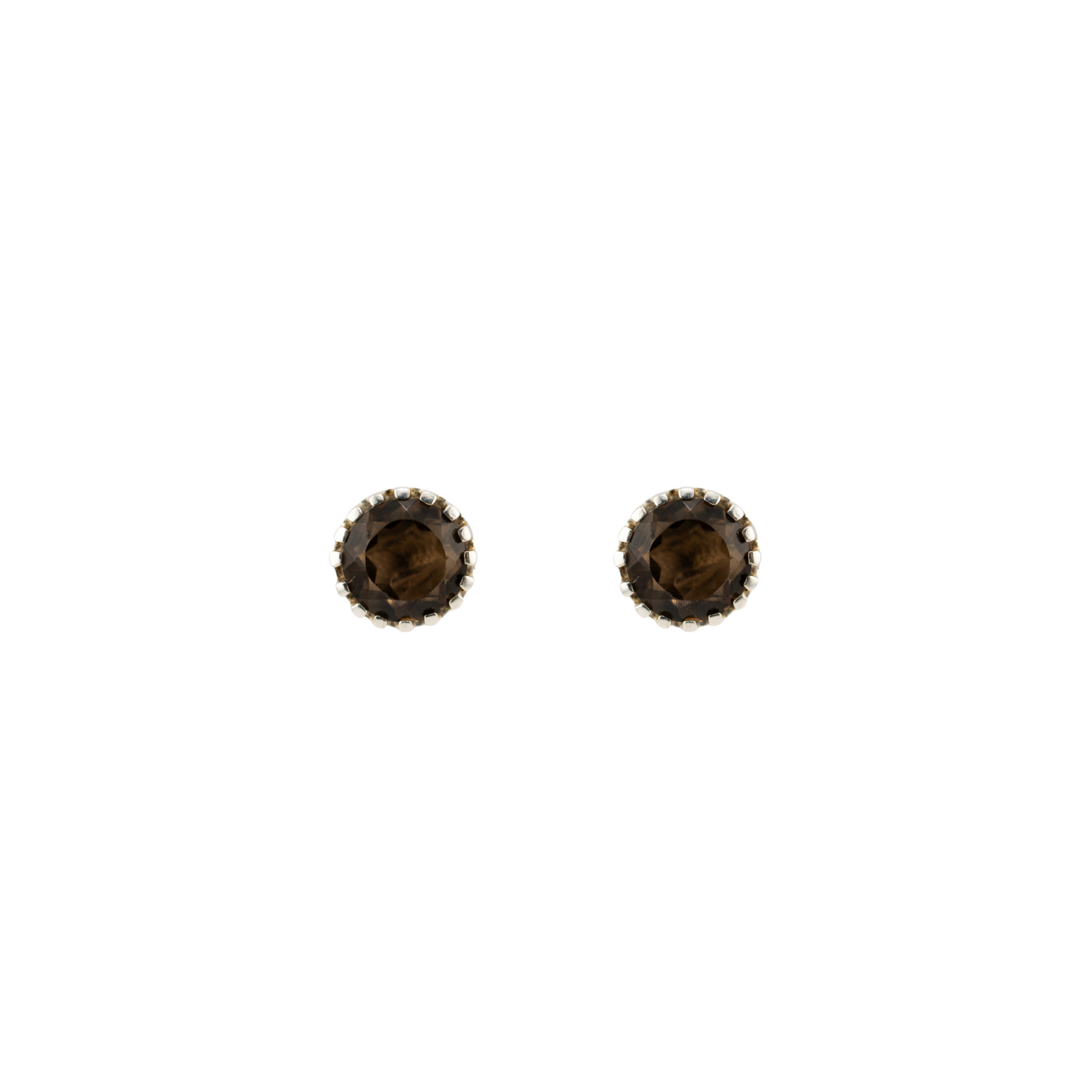 Saulora smoky quartz stud earrings