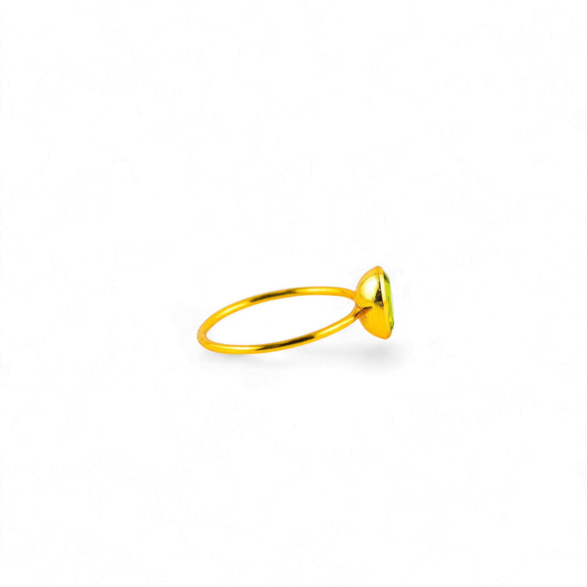 Peridot ring(Gold polished)