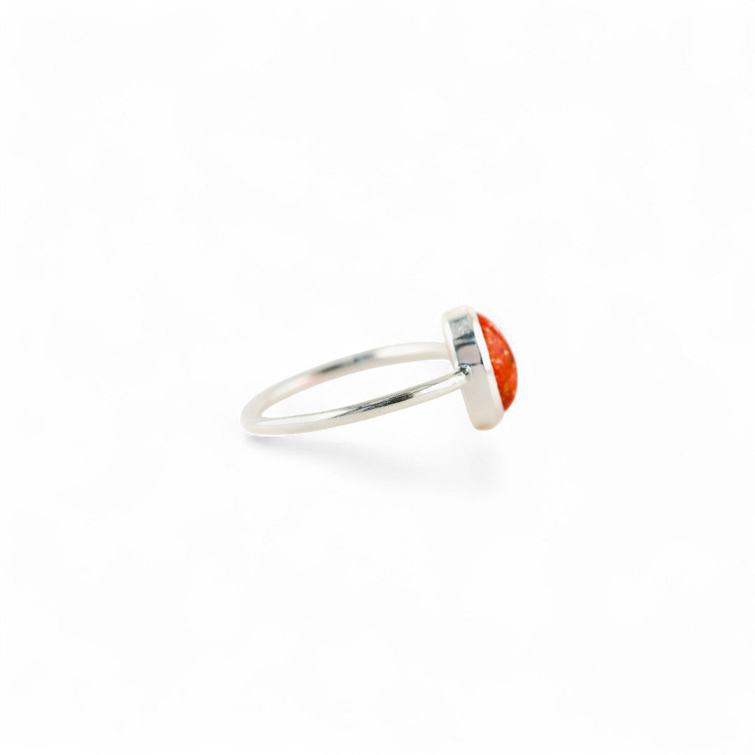 Sunstone oval ring small