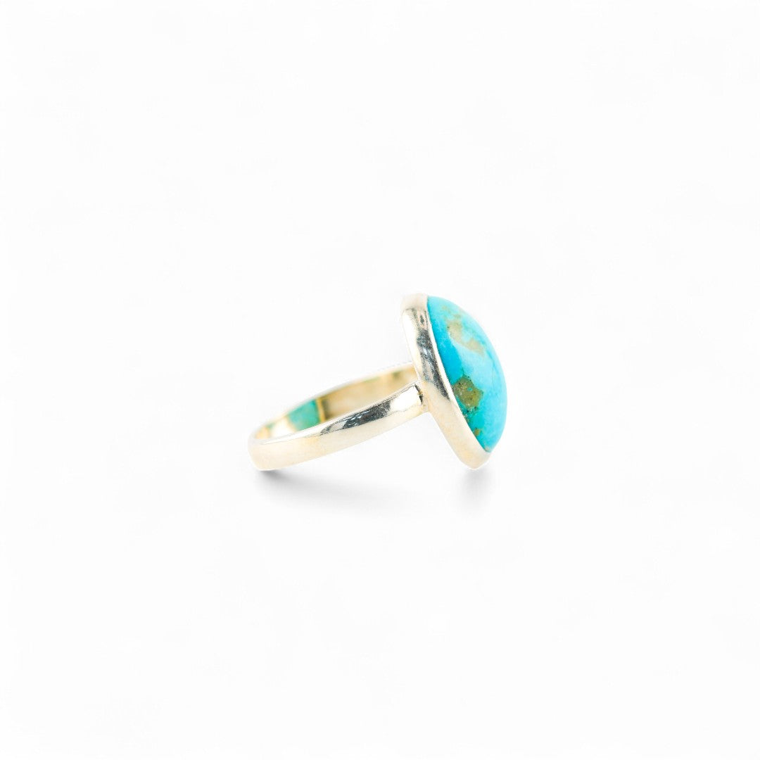 Nordic X turquoise ring