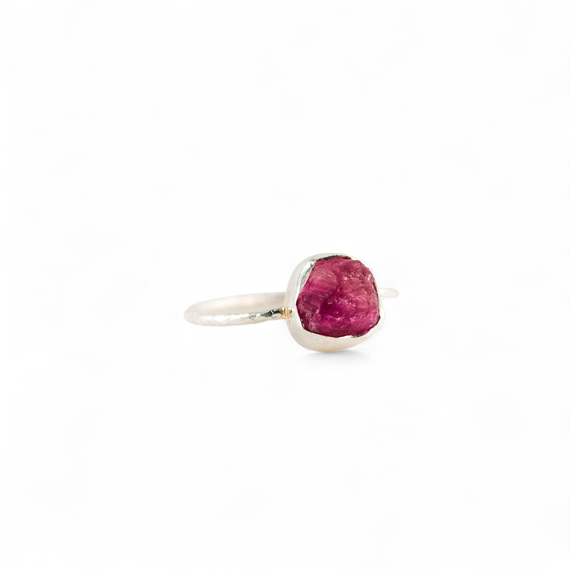 Meteor pink tourmaline ring