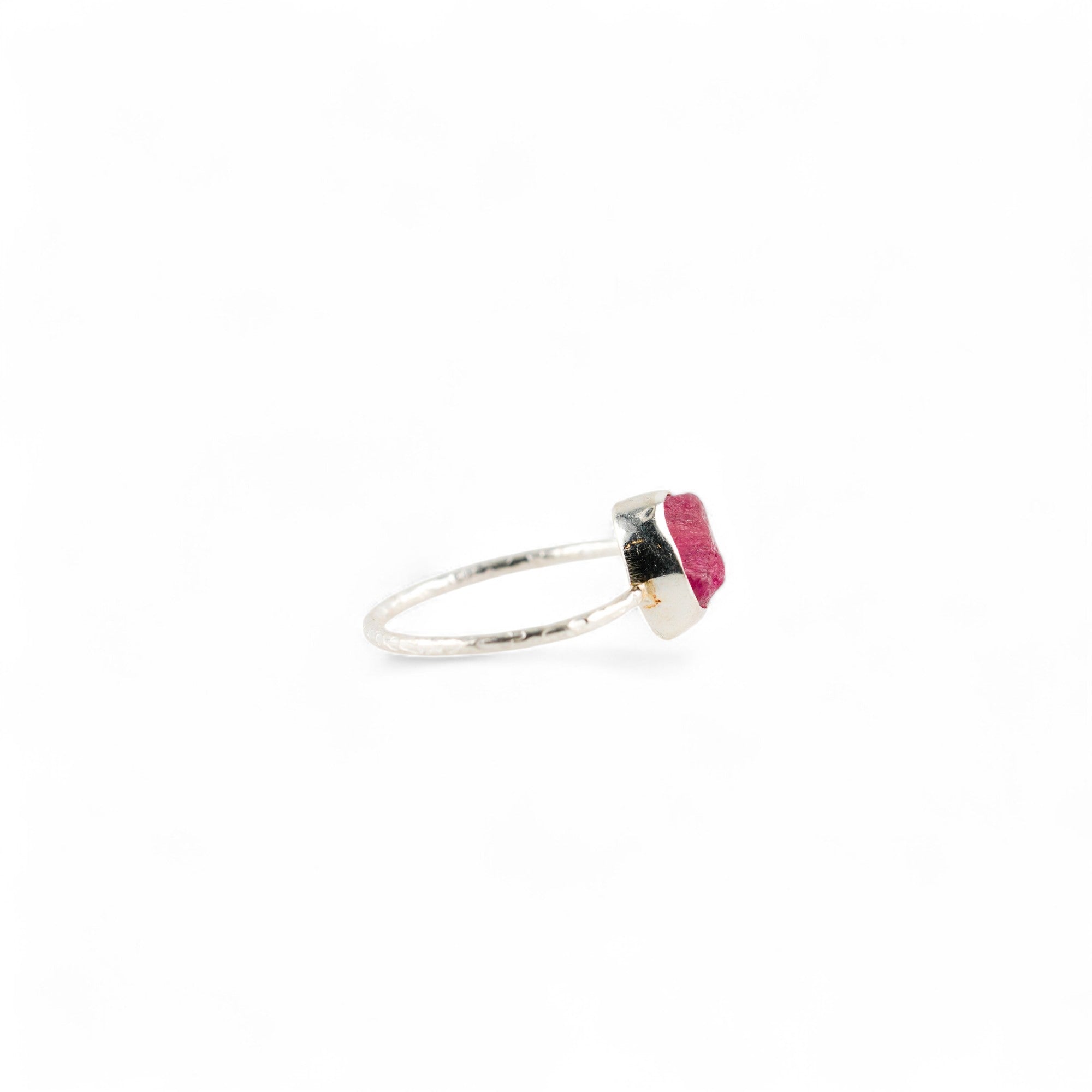 Meteor pink tourmaline ring