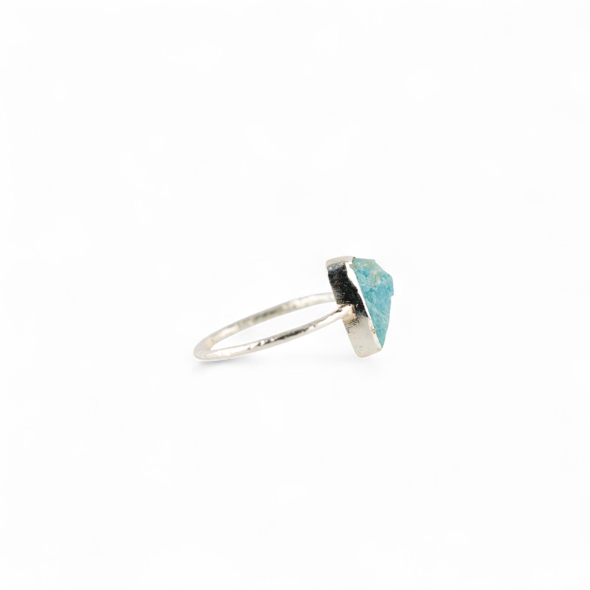 Meteor aquamarine ring
