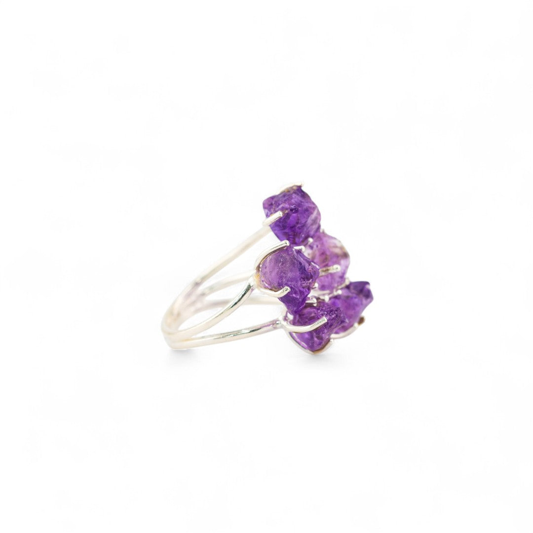 Amethyst asteroid ring