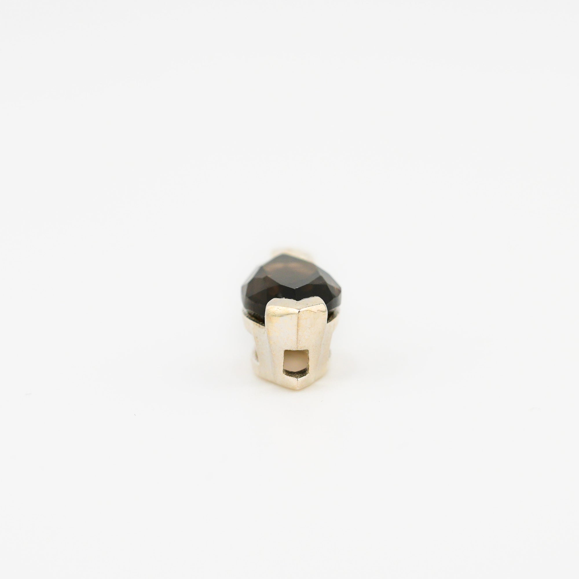 Marquise smoky quartz pendant