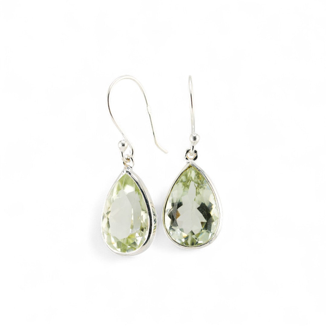 Green amethyst earrings
