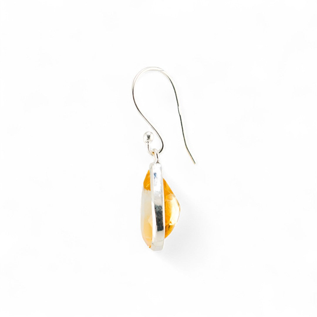 Citrine drop earrings