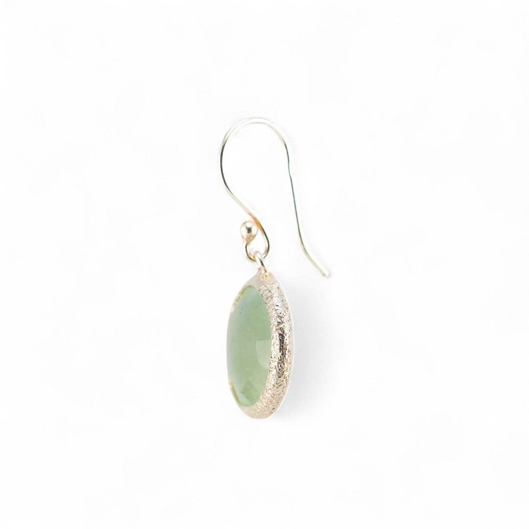 Prehnite earrings