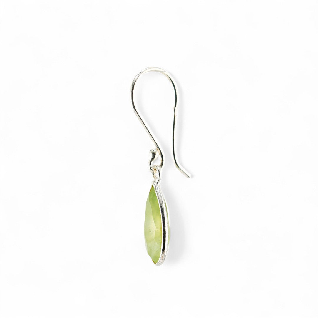 Prehnite short earrings