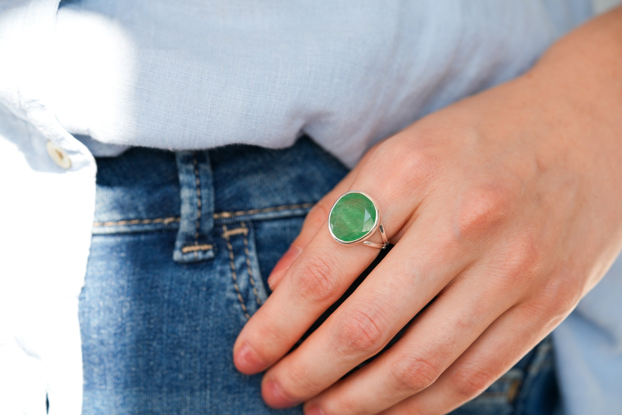 Harmonia aventurine RIng