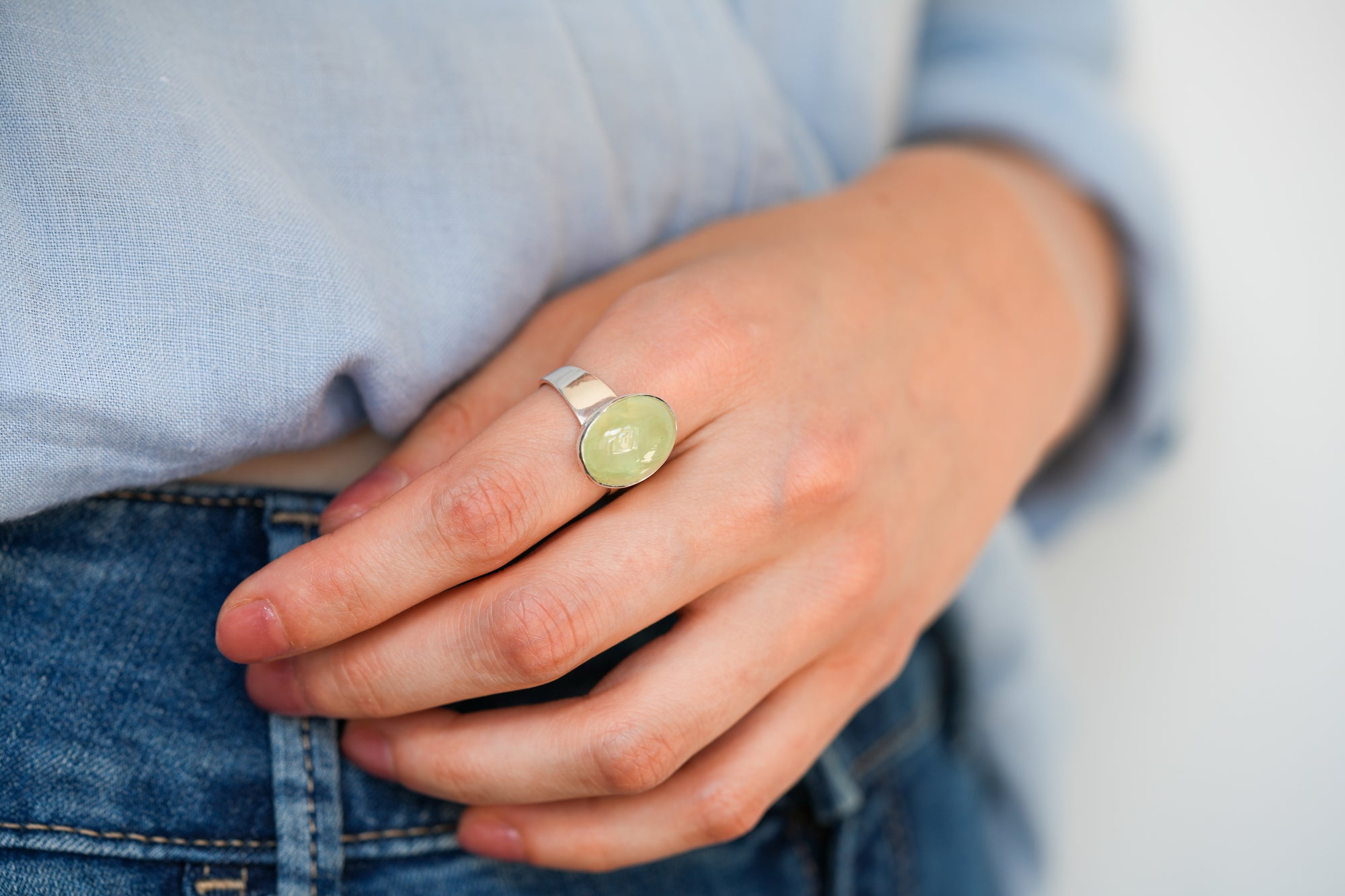 Nordic prehnite ring