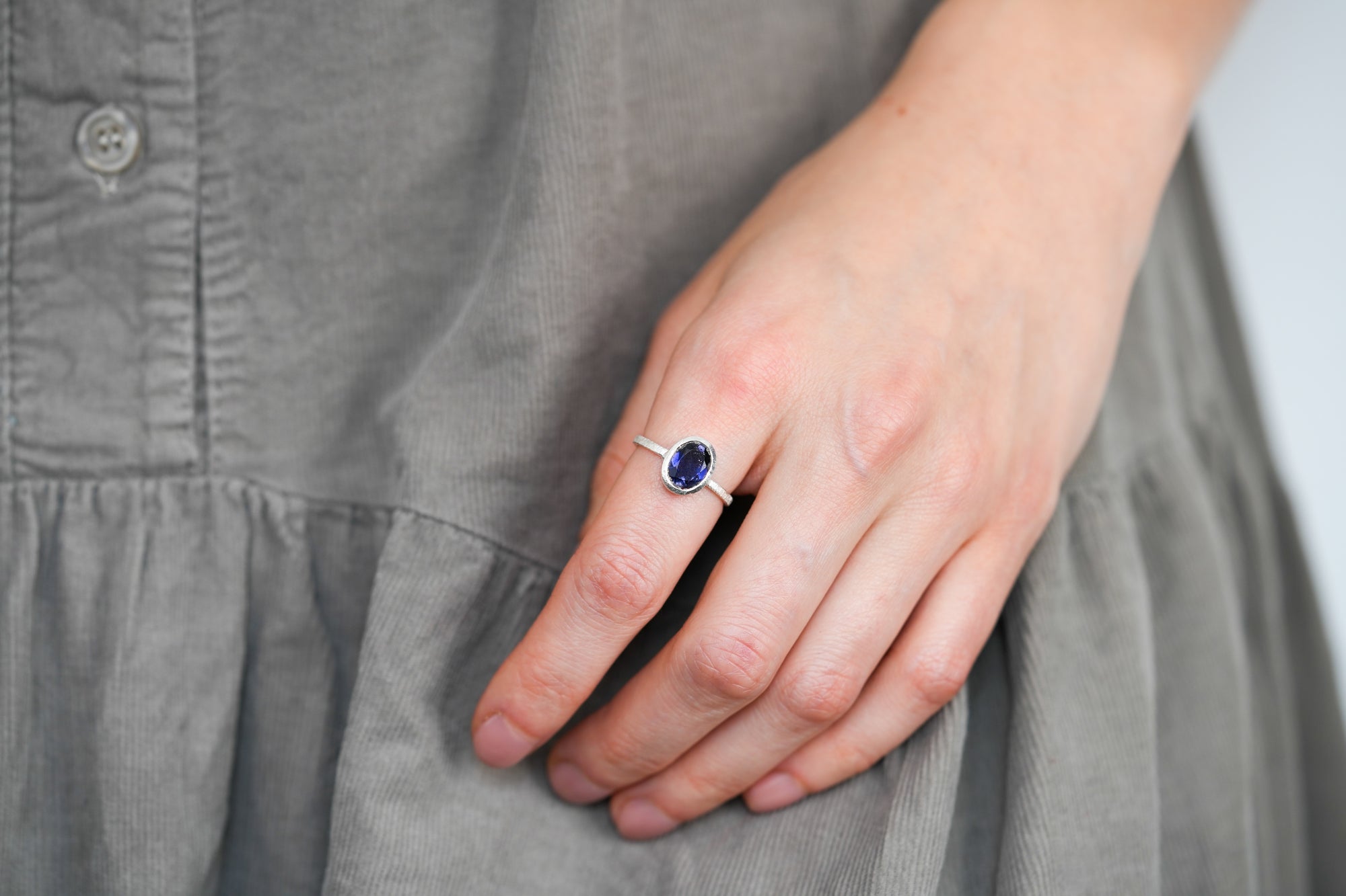 Eternal iolite ring