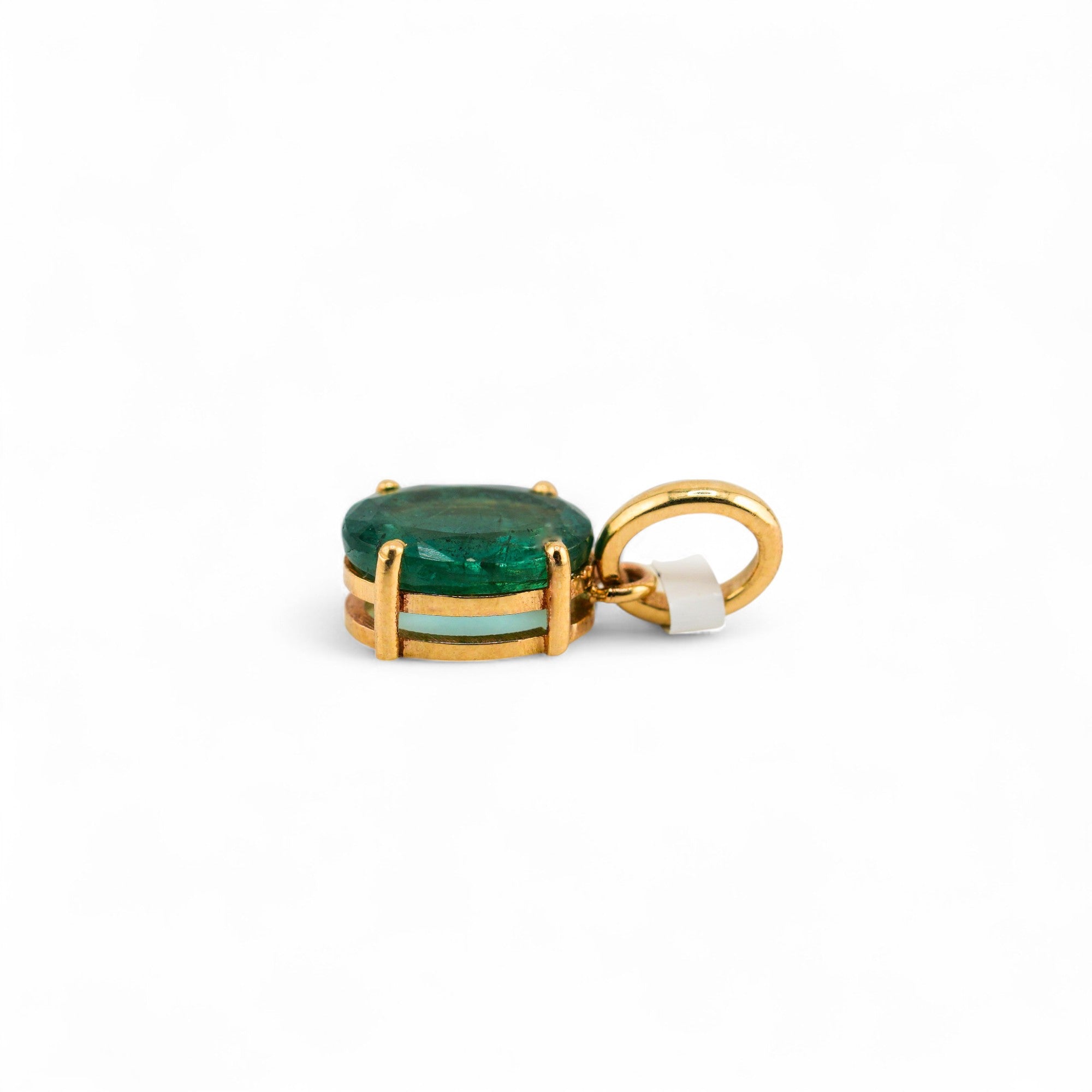 Emerald gold pendant