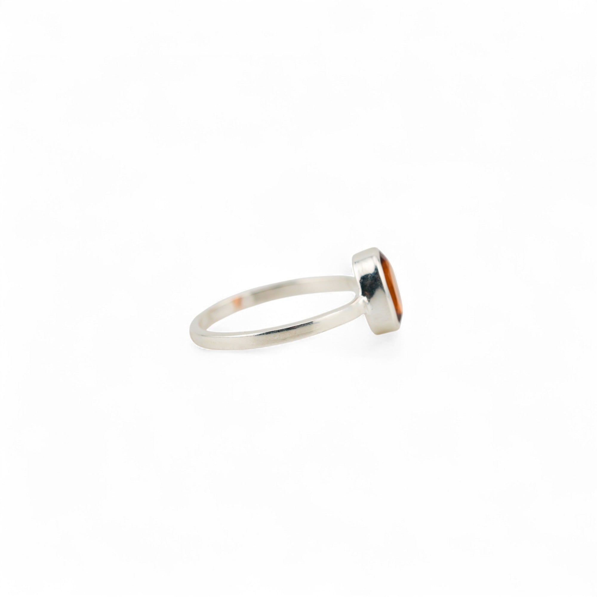 Hessonite garnet ring