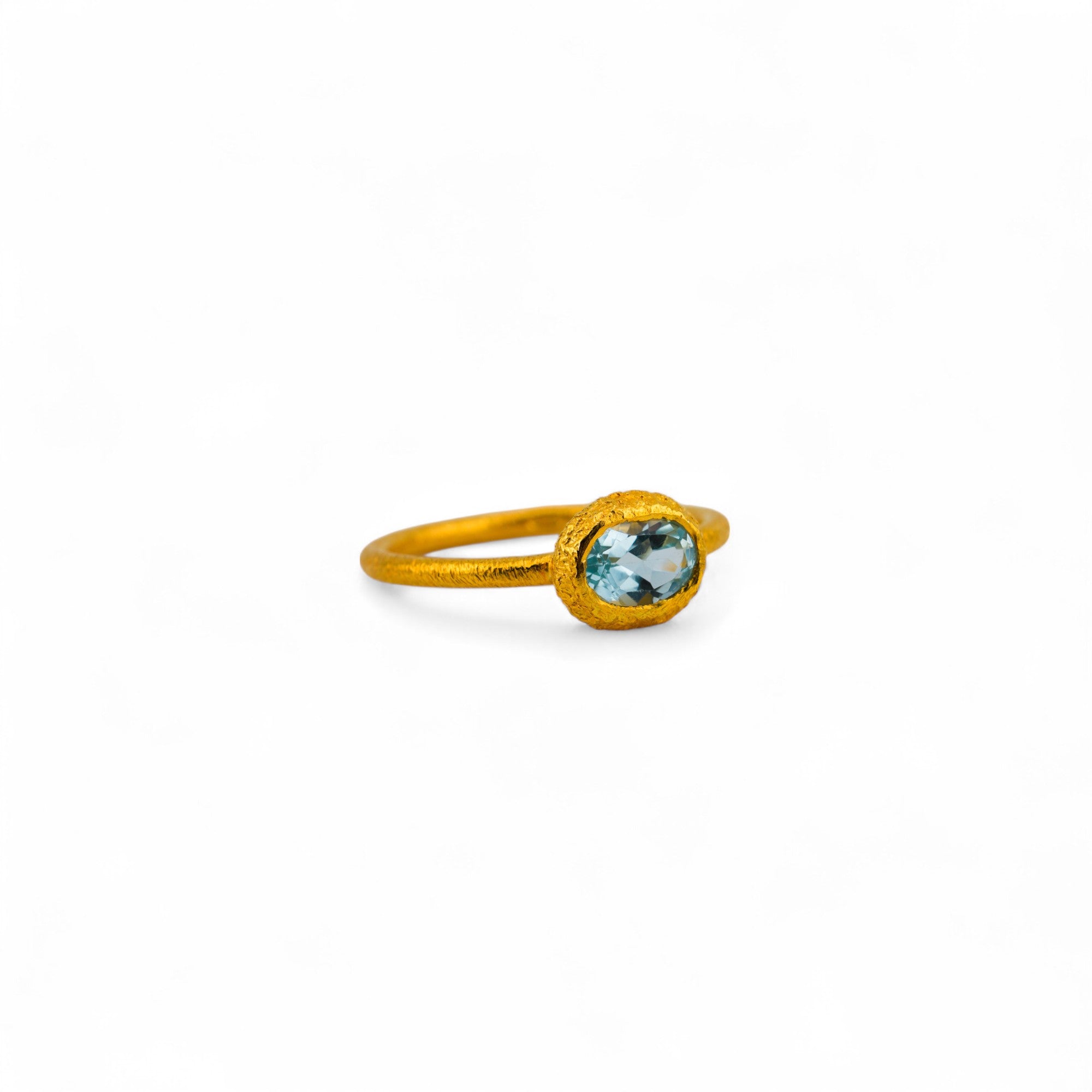 Blue topaz ring