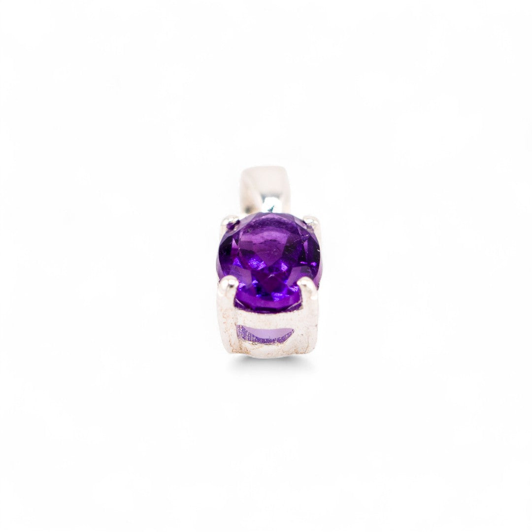 Lunara amethyst oval pendant