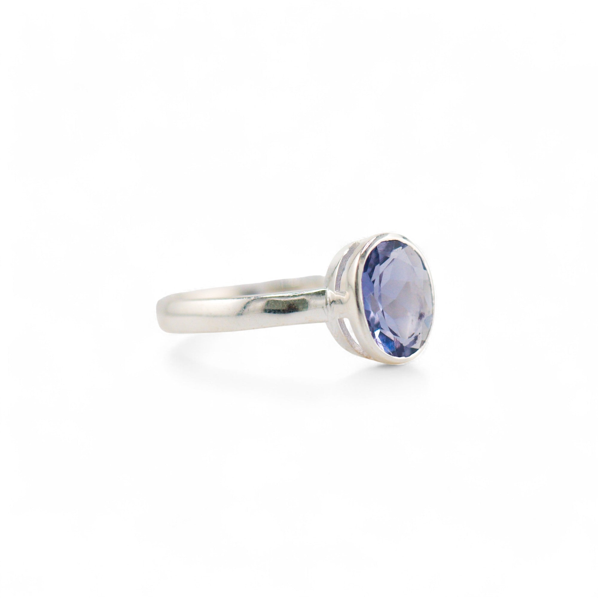Iolite charm ring