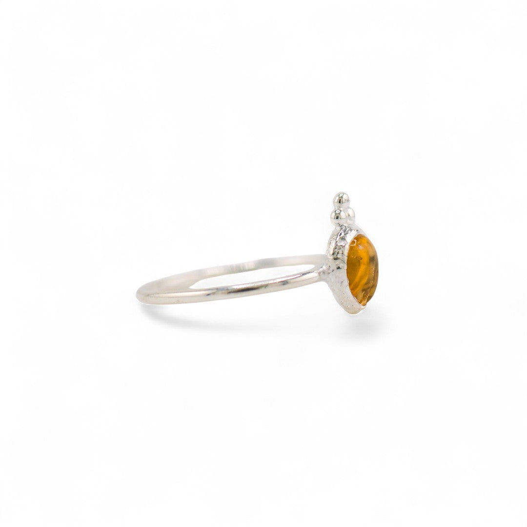 Citrine ananas ring
