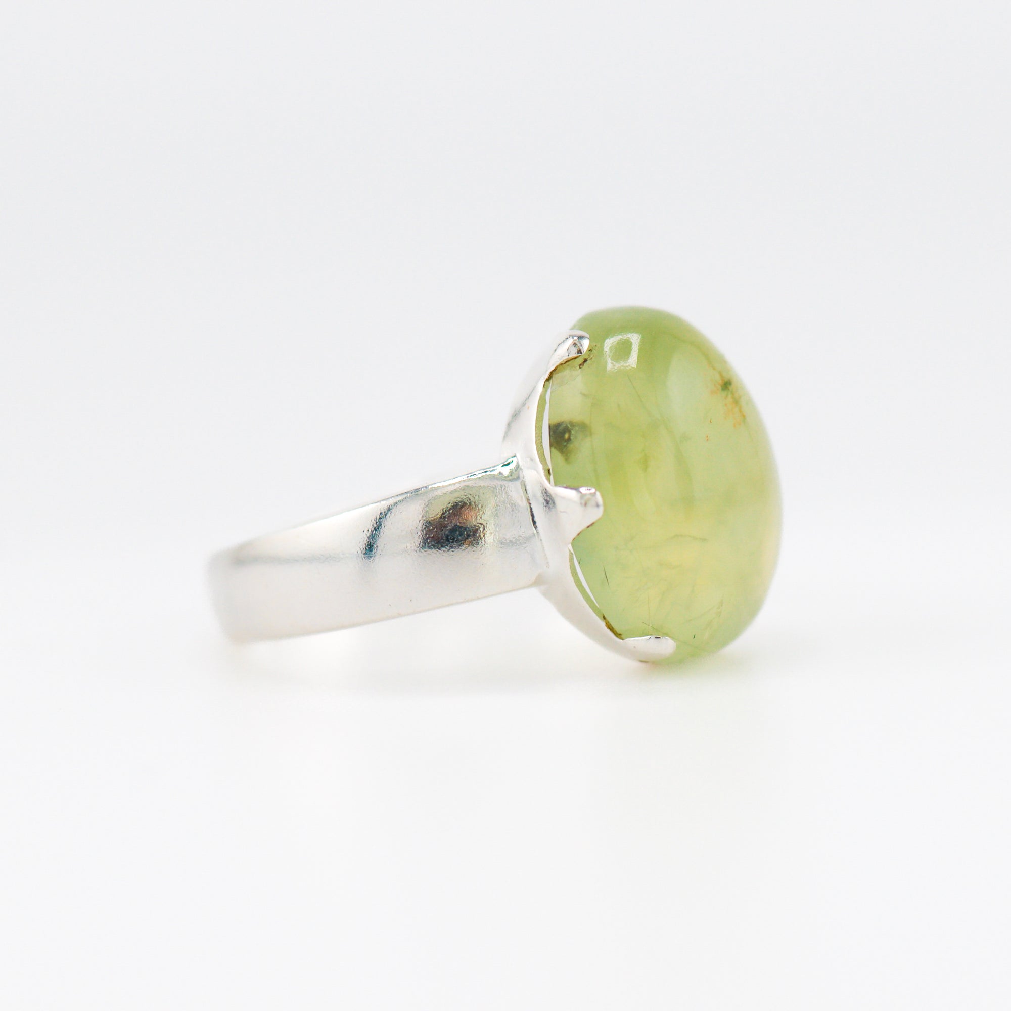 Prehnite crown  ring