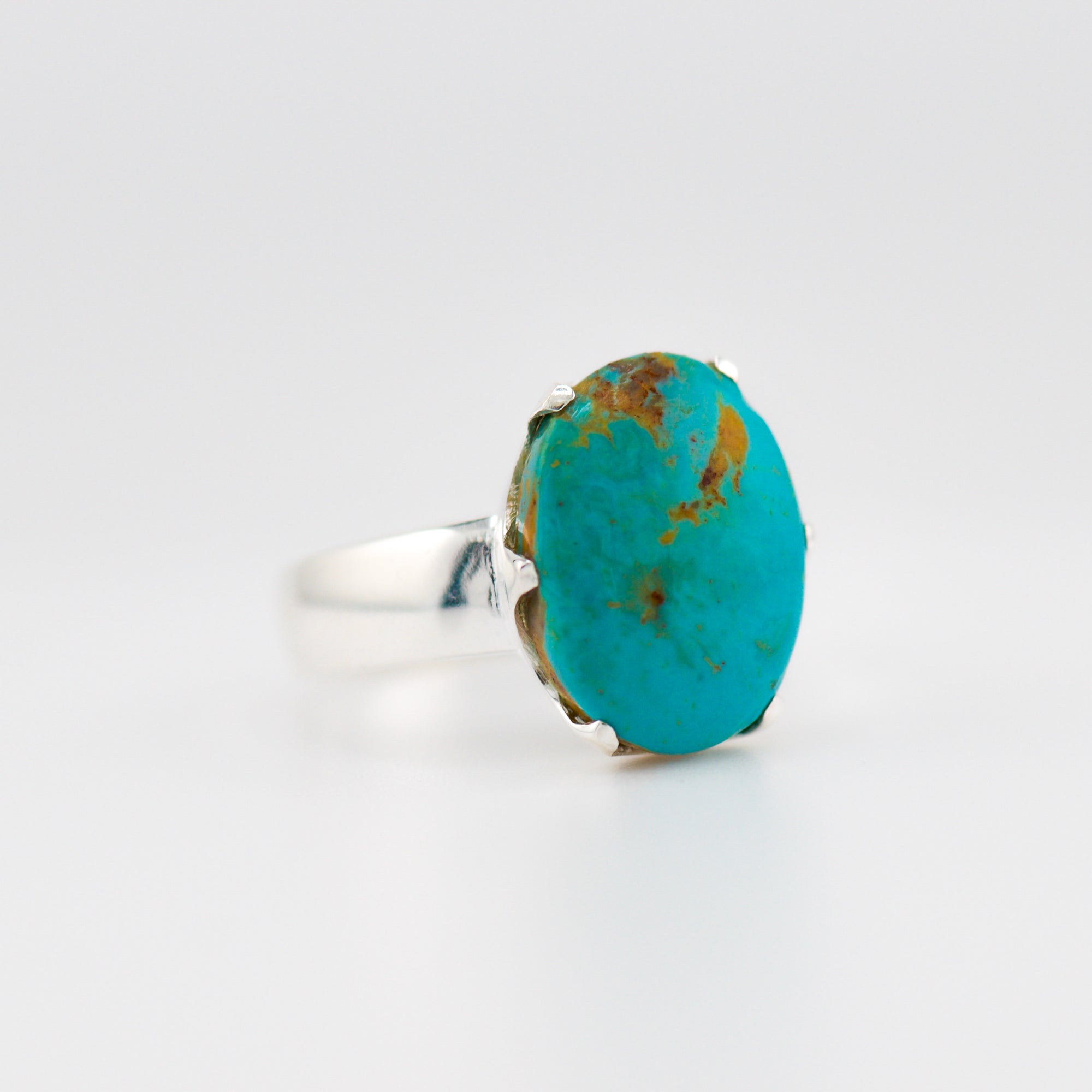 American Turquoise Crown ring