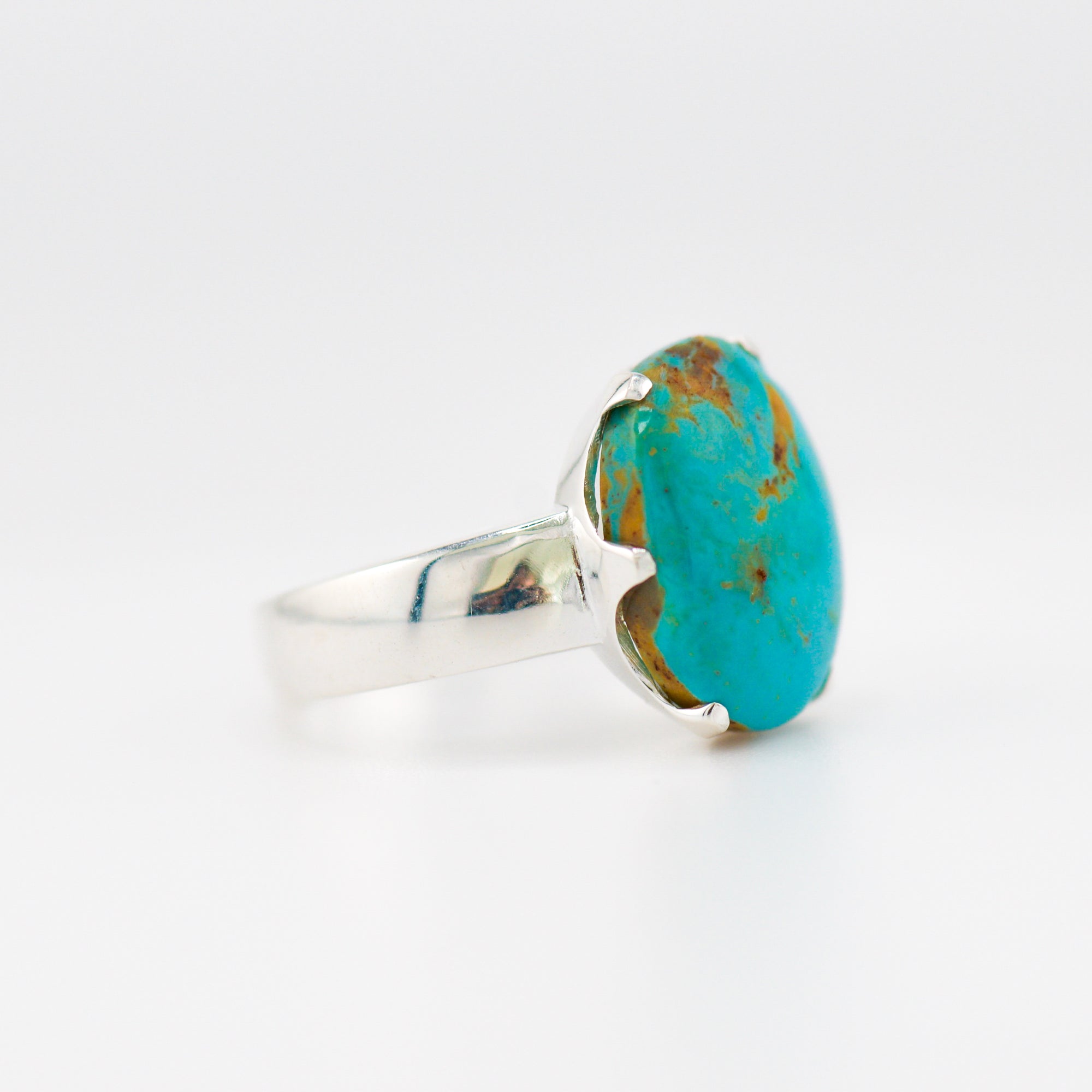 American Turquoise Crown ring