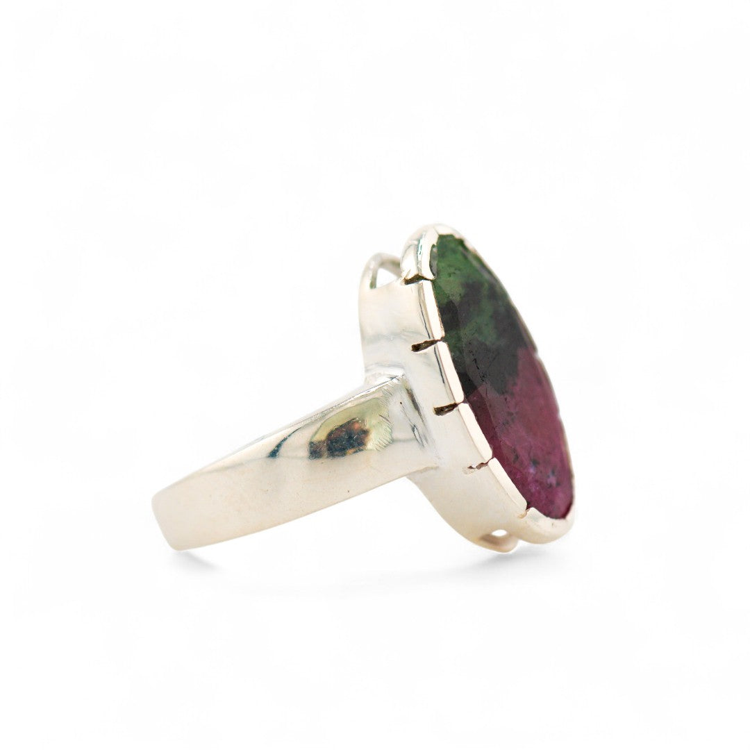 Selene ruby zoisite ring
