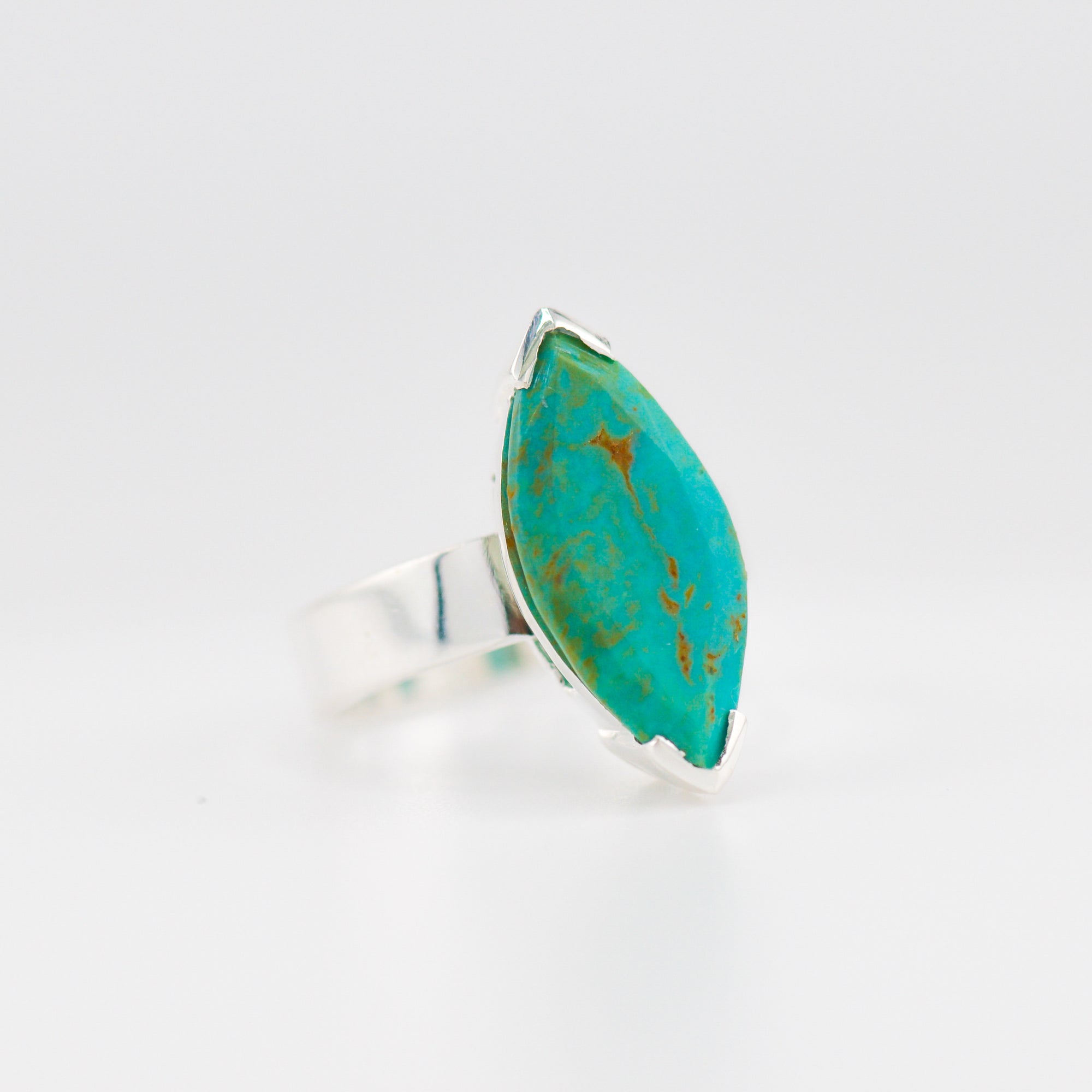Marquise American turquoise ring