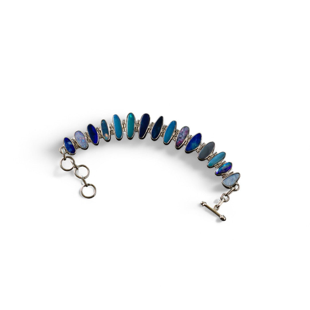 Fire-Earth-Water opal bracelet