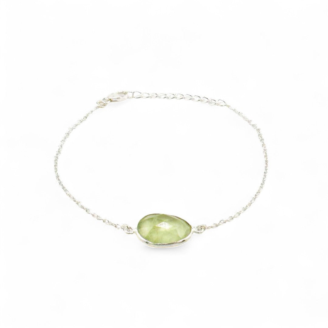 Prehnite bracelet