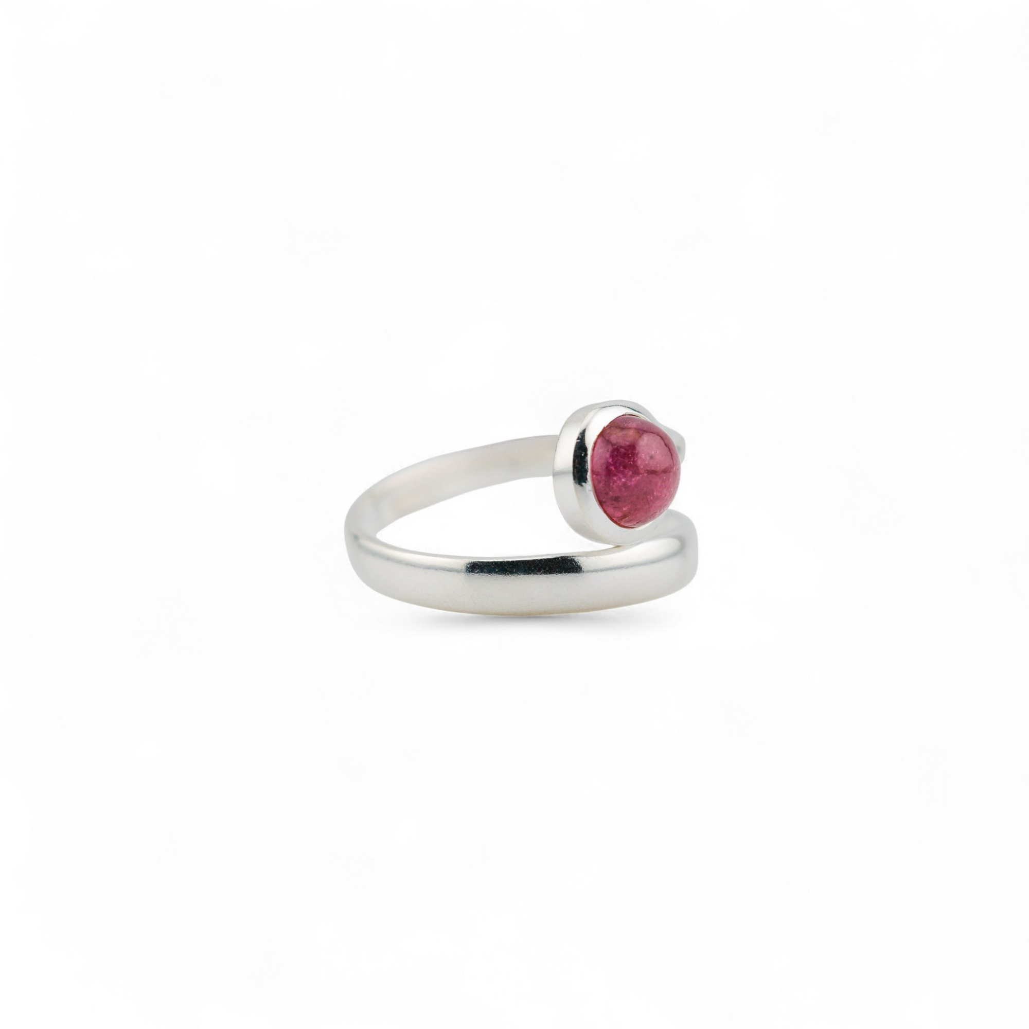 Twine pink tourmaline ring