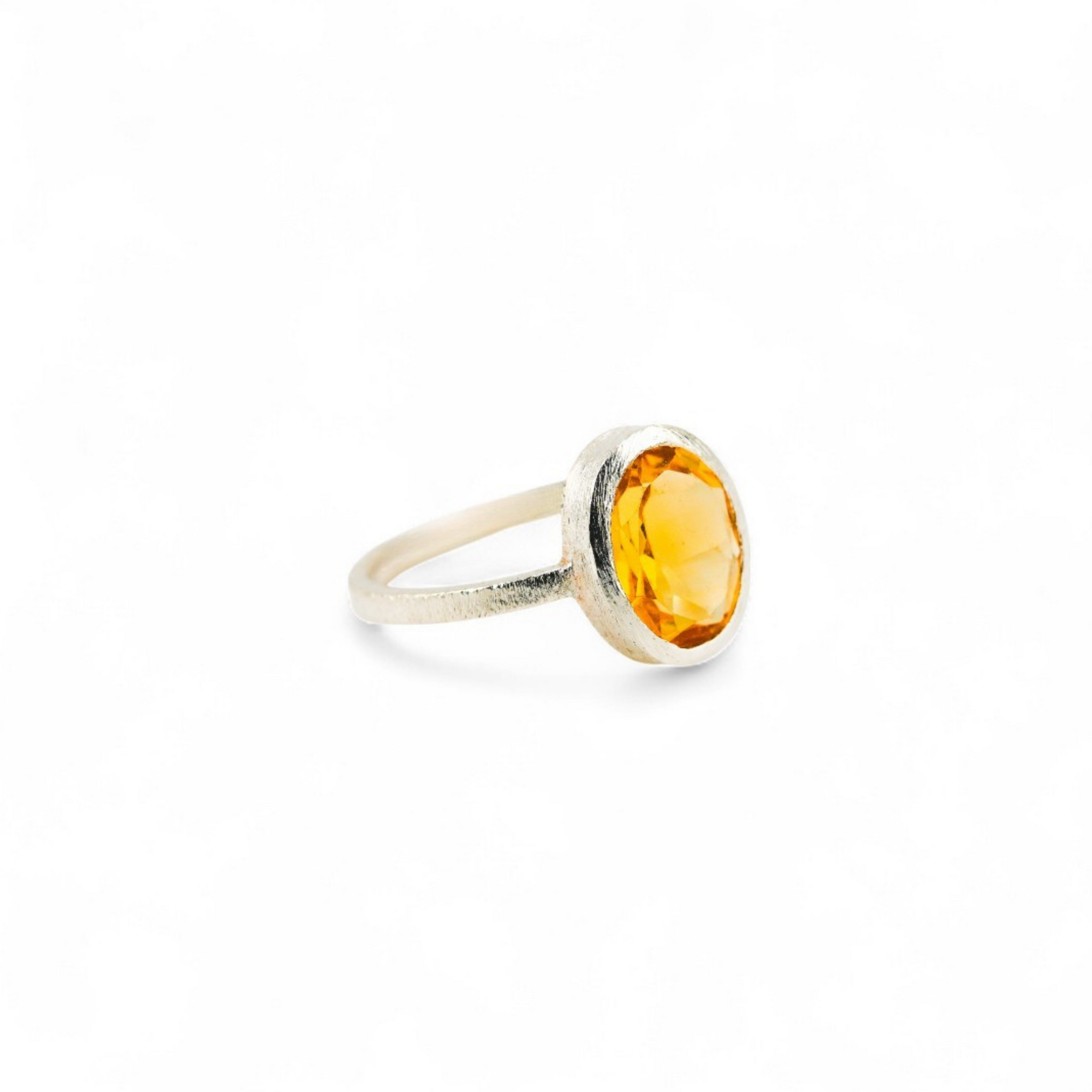 Eternal citrine matte ring