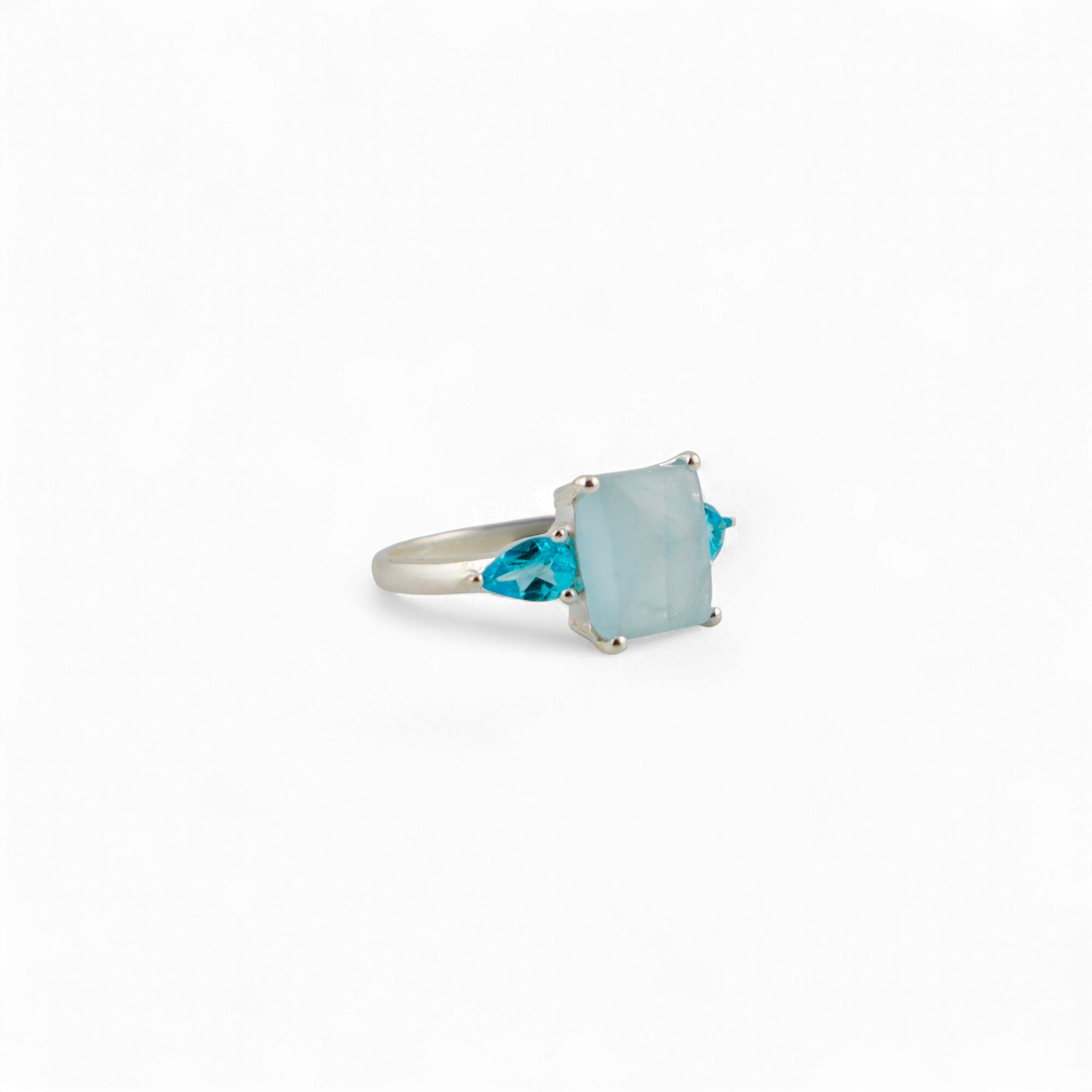Gaia Aquamarine and Apatite ring