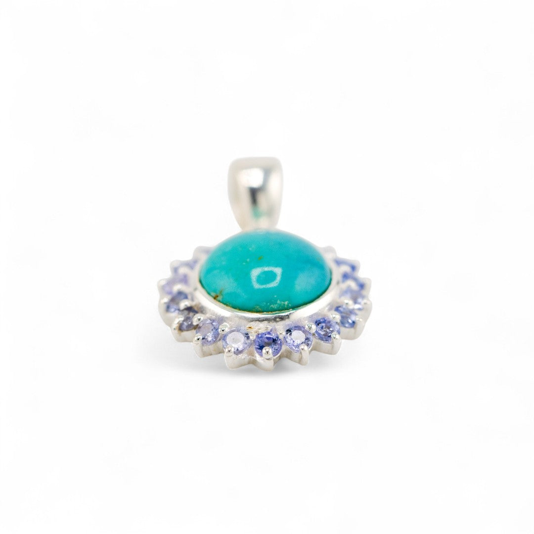 Laxmi turquoise with tanzanite pendant