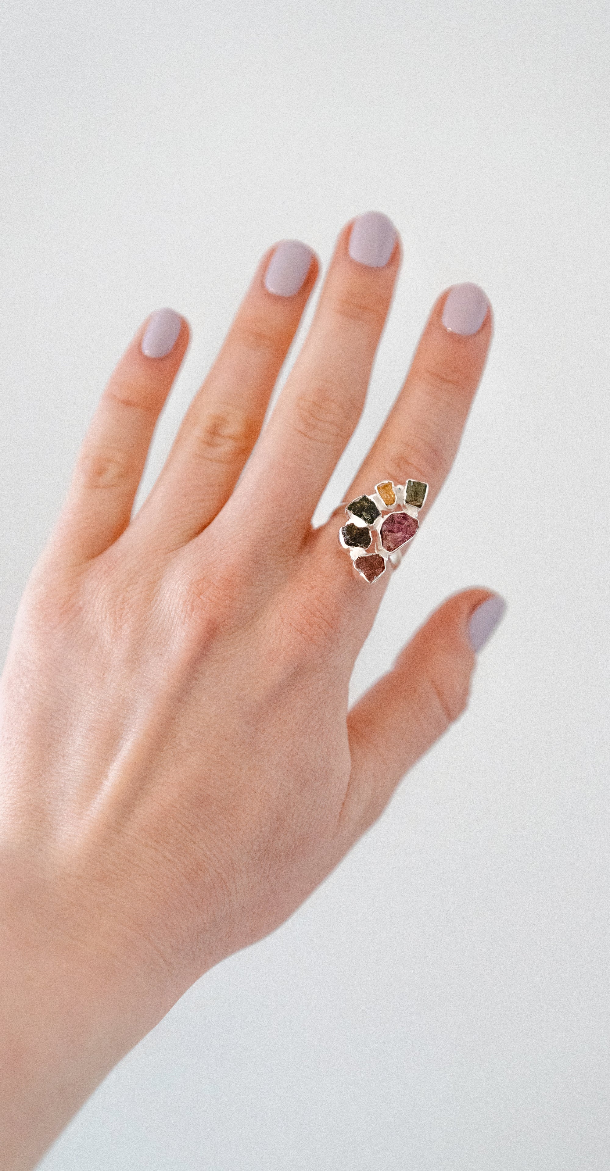 Giraffe tourmaline ring