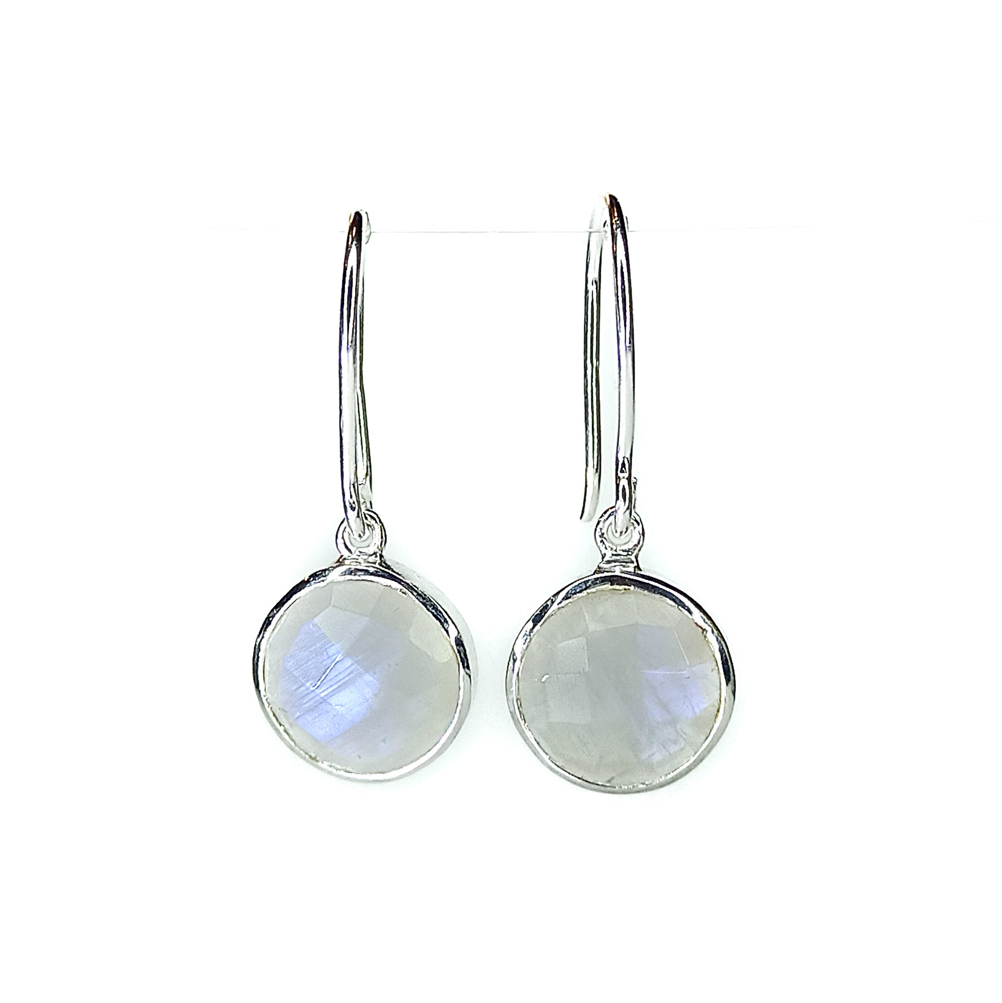 Rainbow Moonstone magic round Earrings