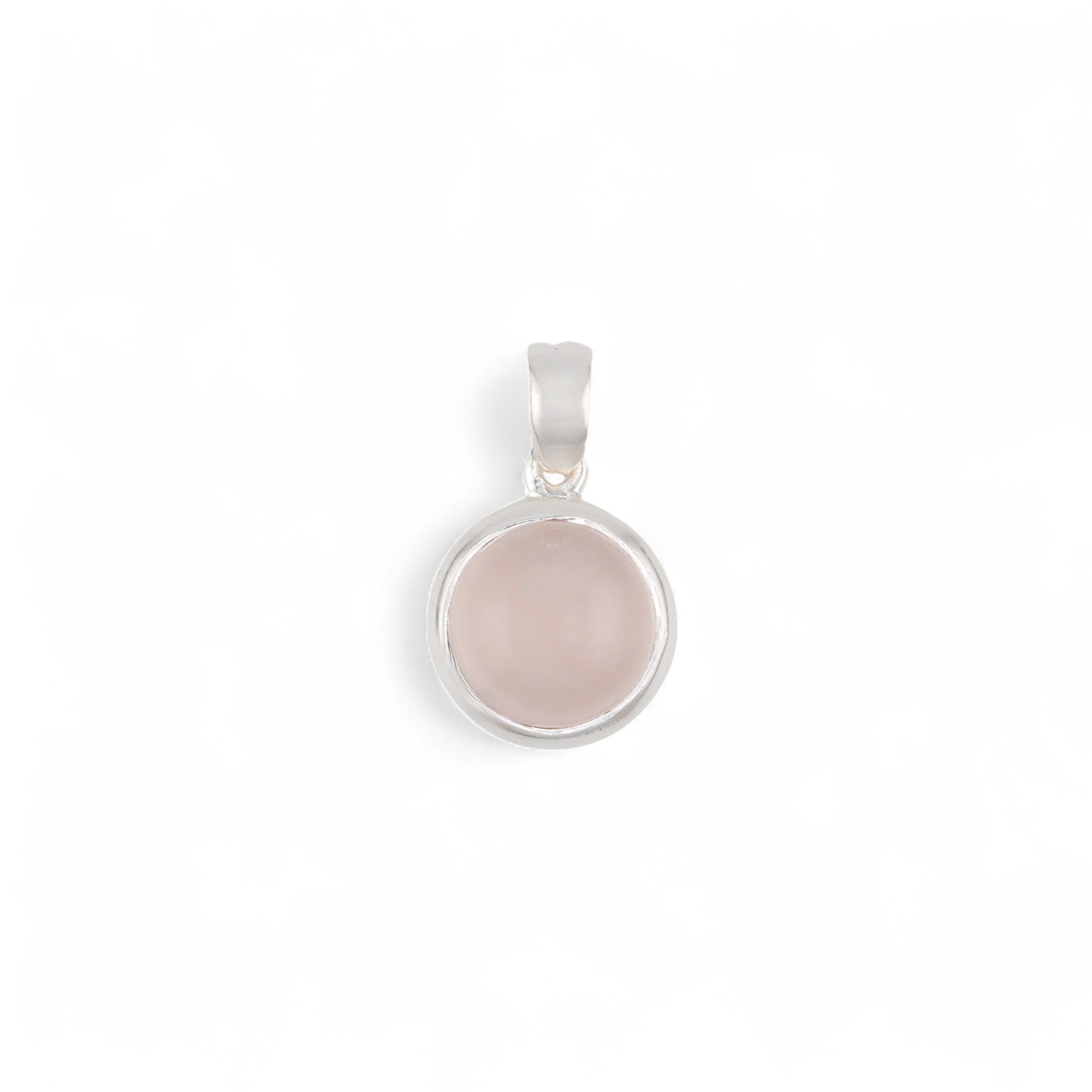 Samsara rose quartz pendant