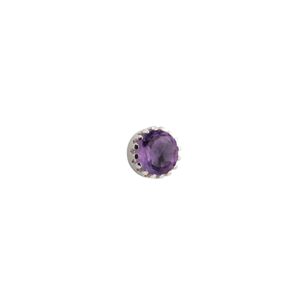 Saulora amethyst stud earrings