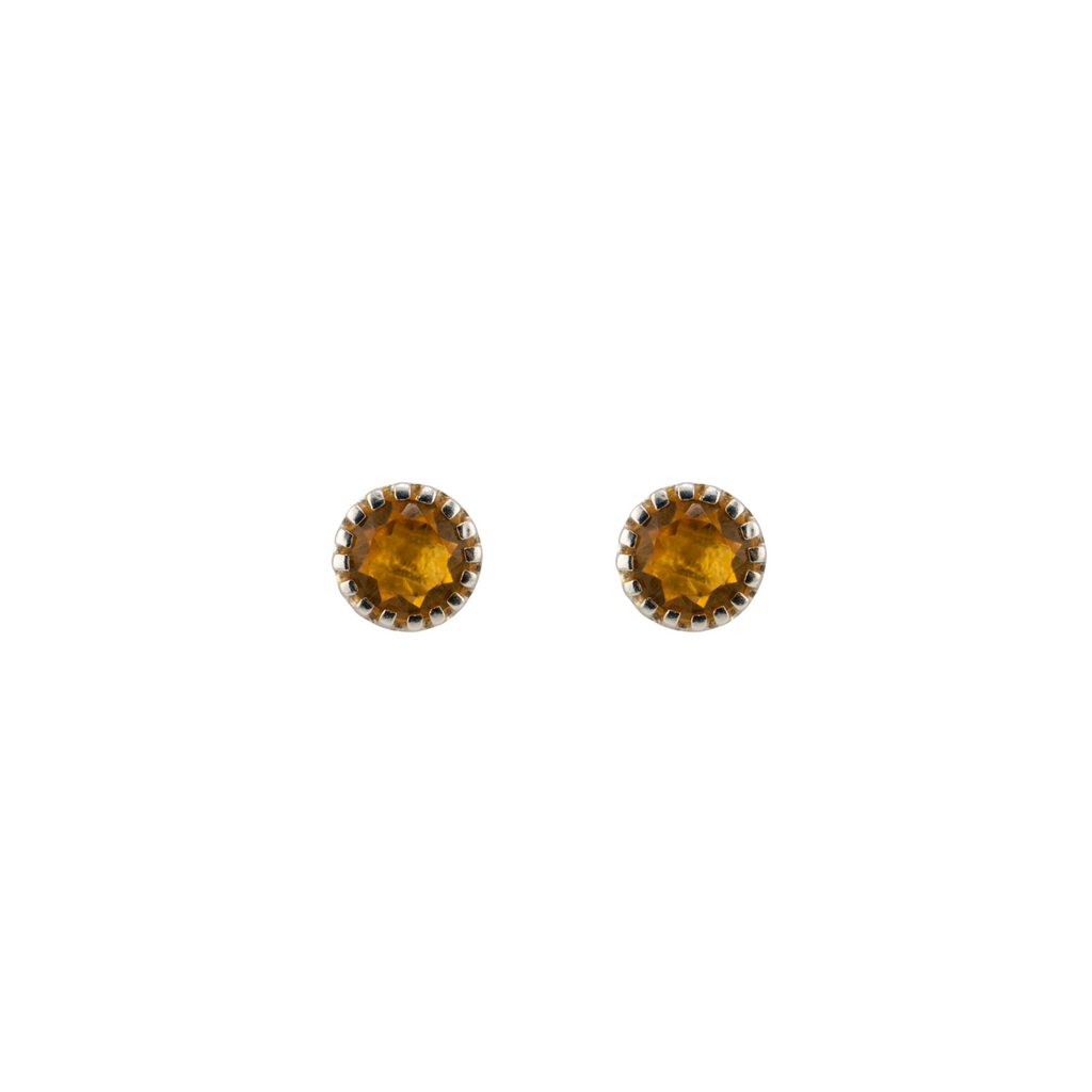 Saulora citrine stud earrings
