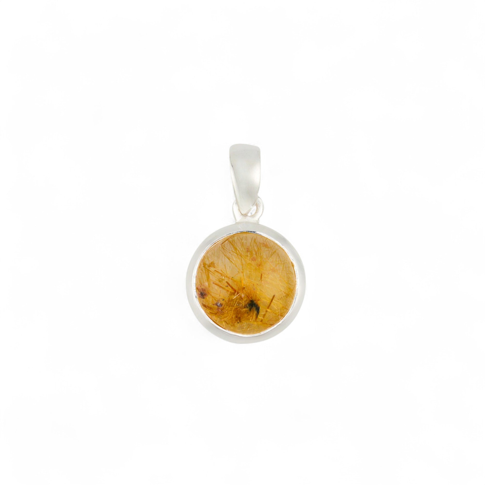 Samsara golden rutile quartz pendant