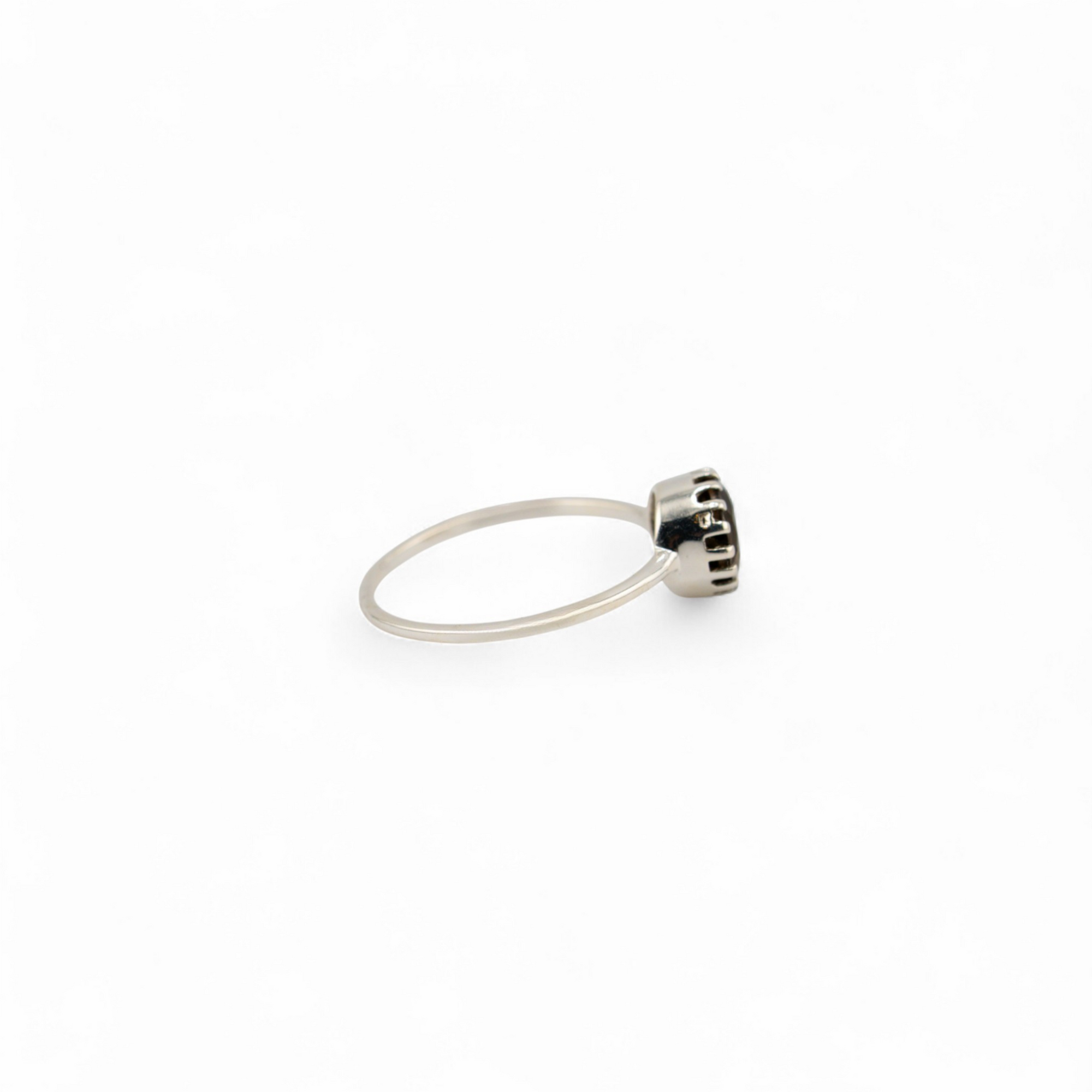 Smoky quartz saulora ring