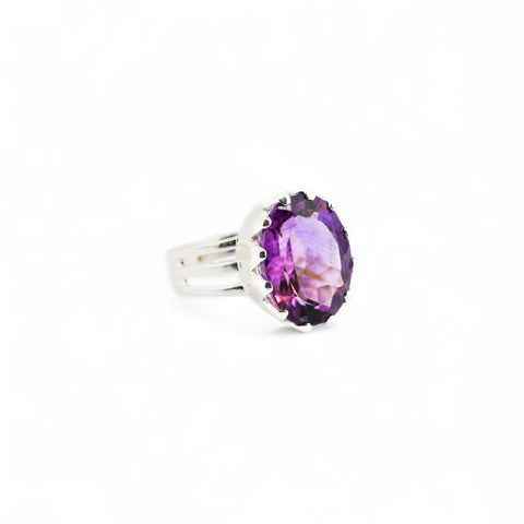 Amethyst Venus Crown ring