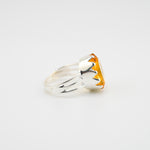 Citrine Venus crown ring