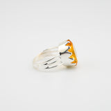 Citrine Venus crown ring