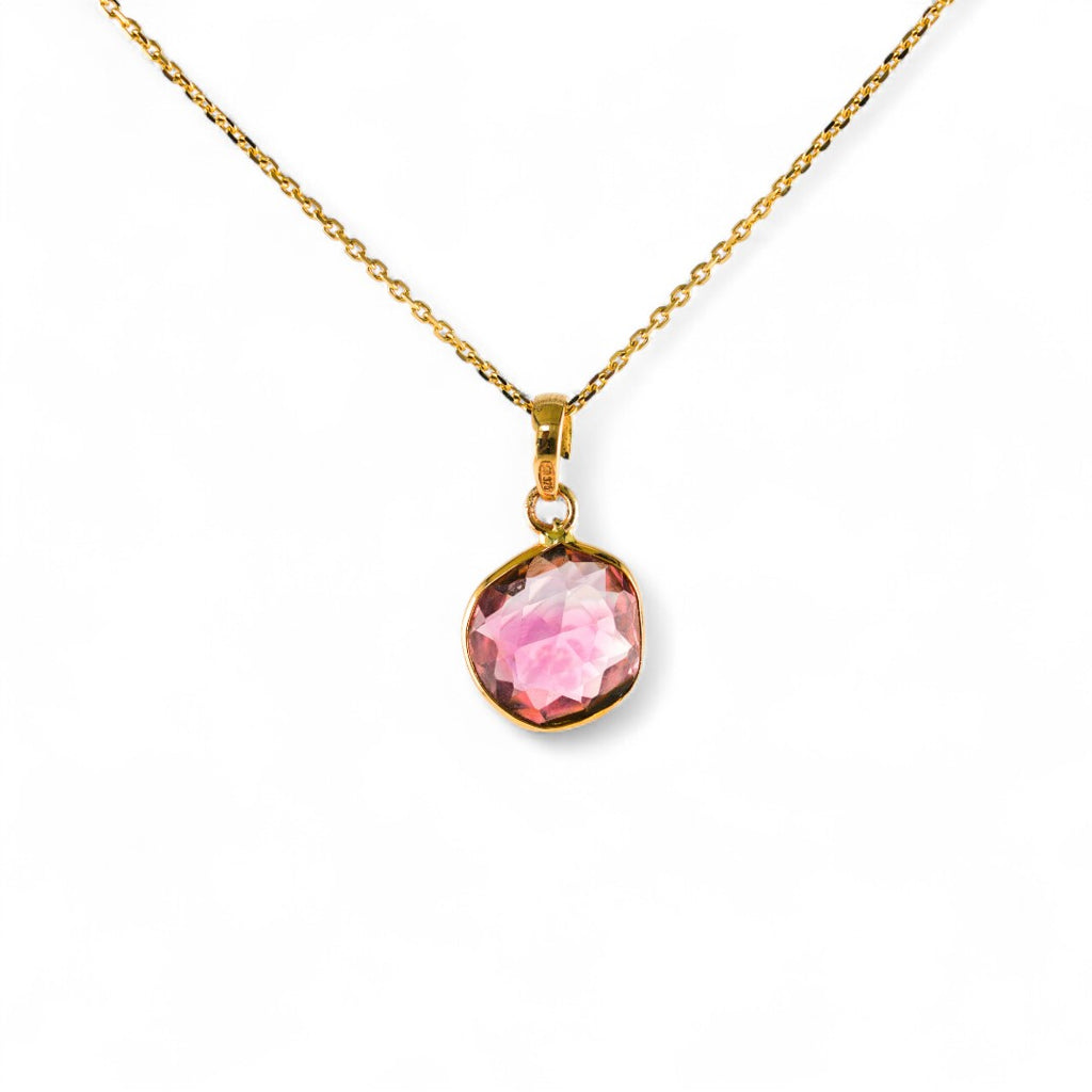 Pink tourmaline pendant