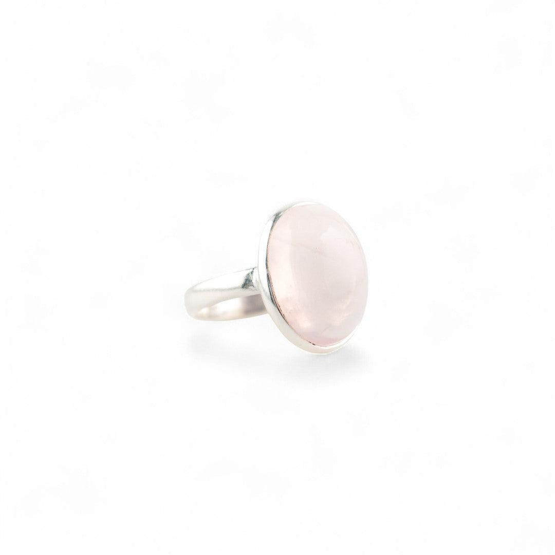 Nordic rose quartz ring