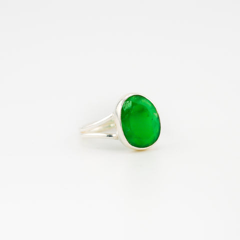 Harmonia chrysoprase ring small