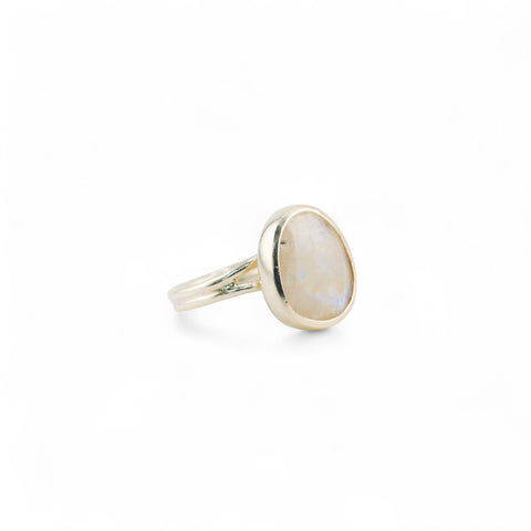 Harmonia rainbow moonstone ring